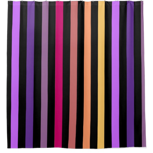 Bold Stripes Shower Curtain (Front)