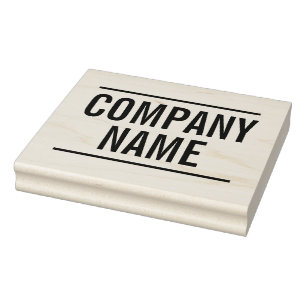 Bold Style - Company Name - Business/Company Rubber Stamp