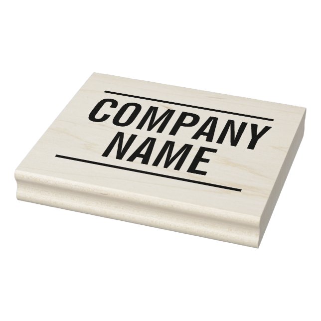 Bold Style - Company Name - Business/Company Rubber Stamp (Stamp)