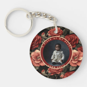 Bold-styled Birthday Gift For Wife Gardenias Custo Key Ring