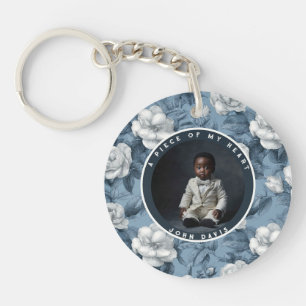 Bold-styled Birthday Gifts For Her Custom Gardenia Key Ring