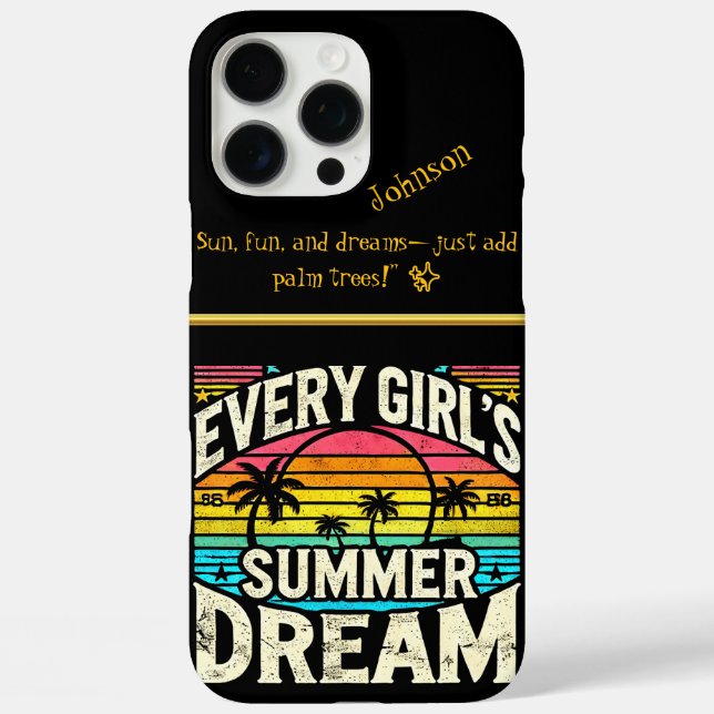 Bold Summer Dream  Case-Mate iPhone Case (Back)