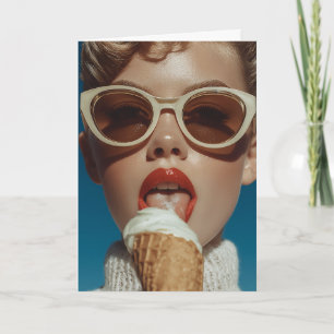 Bold Summer Ice Cream Style Invitation