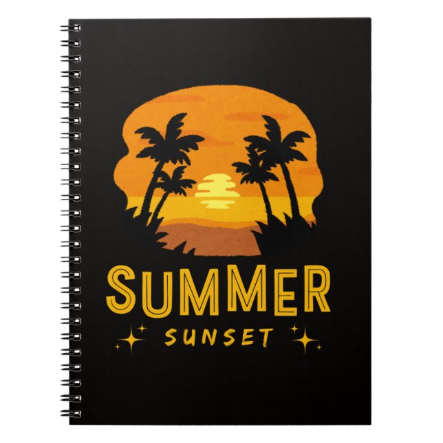 Bold Summer Sunset |  Notebook (Front)