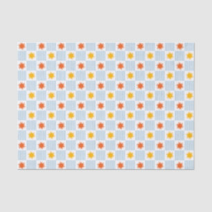 Bold Sunburst Chequerboard Tissue Paper - M