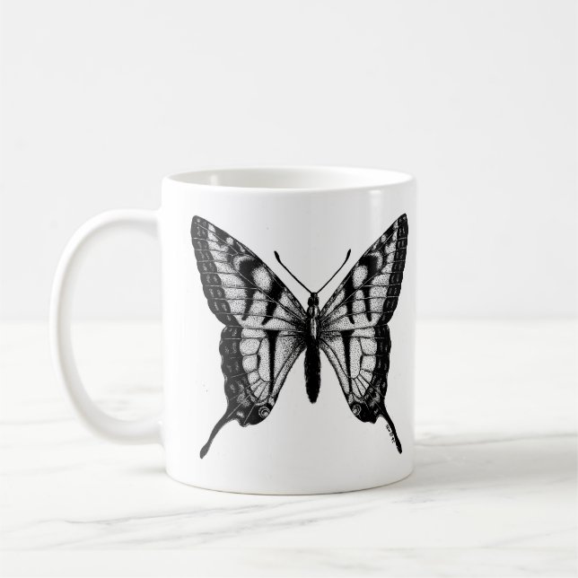 Bold Swallowtail Butterfly Coffee Mug (Left)