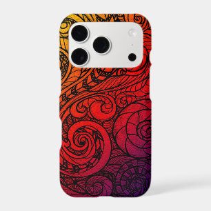 Bold Swirl Doodle iPhone Case