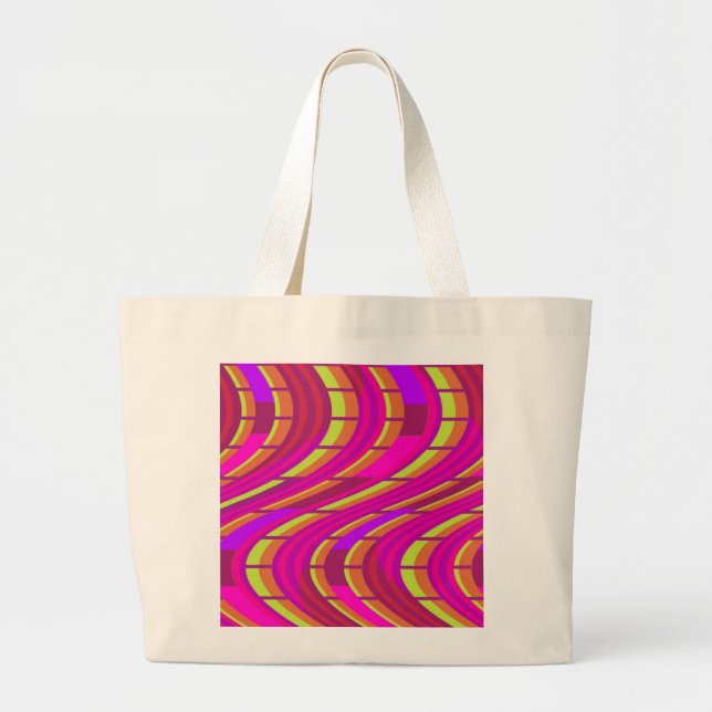 Bold Swirl Large Tote Bag (Front)