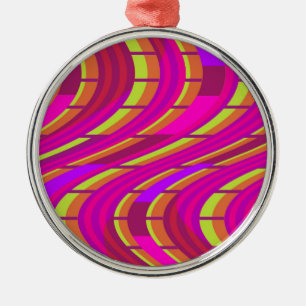 Bold Swirl Metal Tree Decoration