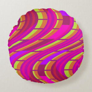 Bold Swirl Round Cushion