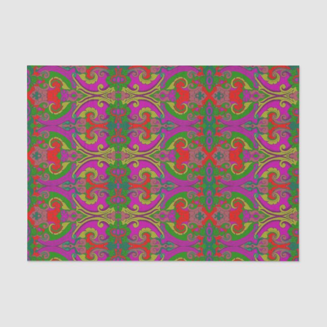 Bold Swirls Tissue Paper (Purple) (Front)