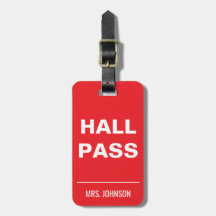 Bold Teacher Hall Pass – Classroom Management Tag 