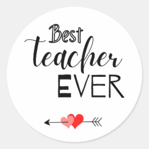 Bold Teacher Sticker best teacher ever