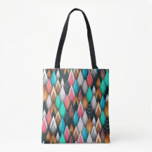 Bold Teal Pink Brown Black Modern Abstract