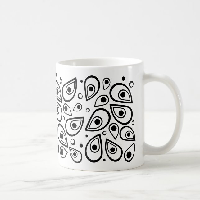 Bold Teardrop Dot Mug (Right)