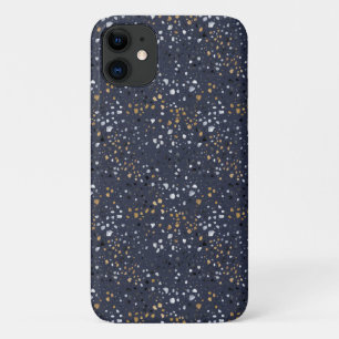 Bold Terrazzo Print (Navy) iPhone 11 Case