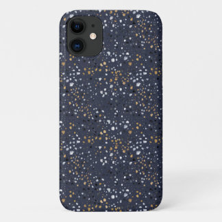 Bold Terrazzo Print (Navy) iPhone 11 Case