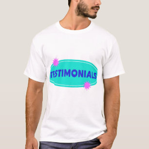 “Bold Testimonials Badge Design” T-Shirt