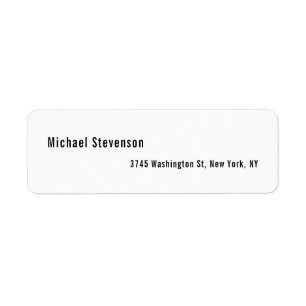 Bold Text Black White Personalized Plain Modern