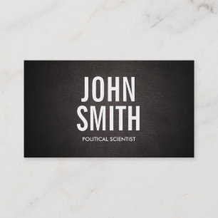 Bold Text Political Scientist Business Card