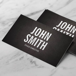 Bold Text Stage Director Business Card