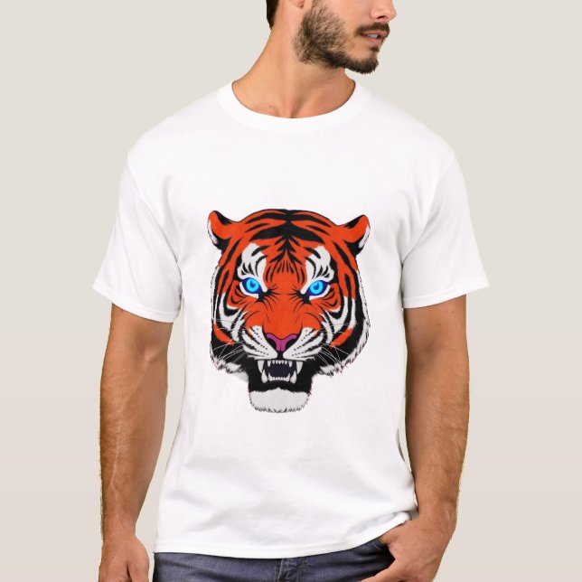 Bold Tiger Graphic T-Shirt – Fierce and Stylish  (Front)