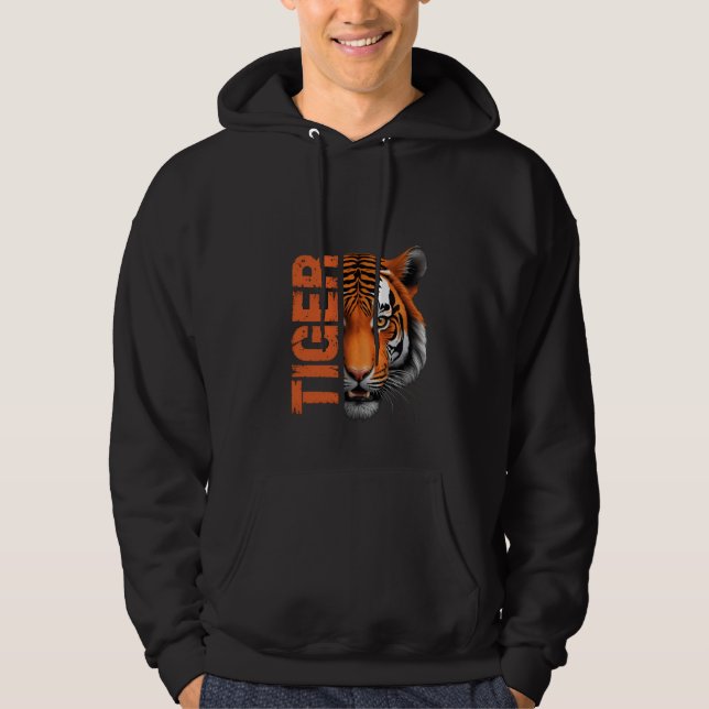 Bold Tiger Spirit Tee Hoodie (Front)