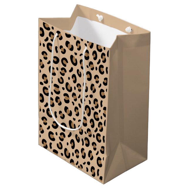 Bold Tiger Stripe Pattern – Animal Print Design Medium Gift Bag (Front Angled)