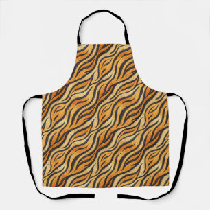 Bold Tiger Stripe Pattern – Exotic Animal Print Apron