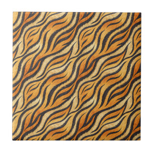 Bold Tiger Stripe Pattern – Exotic Animal Print Tile
