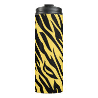 Bold Tiger Stripe Pattern Travel Mug – Wild Yellow