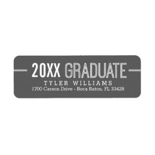 Bold Timeless Editable Colour Graduation Label