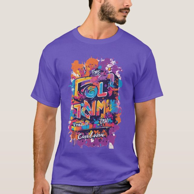Bold "TIMIS" Text T-Shirt with Colourful (Front)