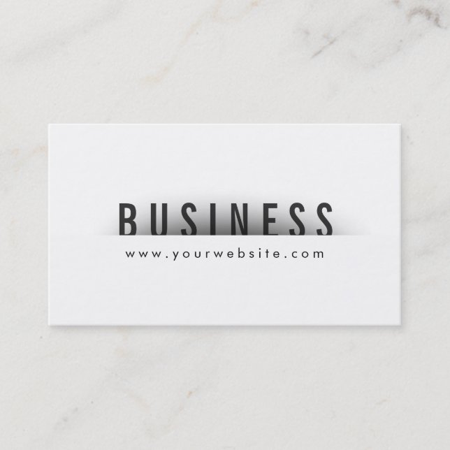 Bold Title Minimalism Optician Business Card (Front)