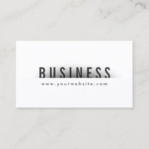 Bold Title Minimalism Web Design Business Card
