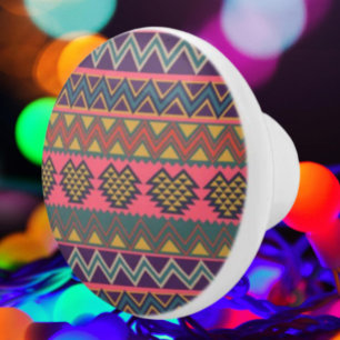 Bold Tribal Vibes Ceramic Knob