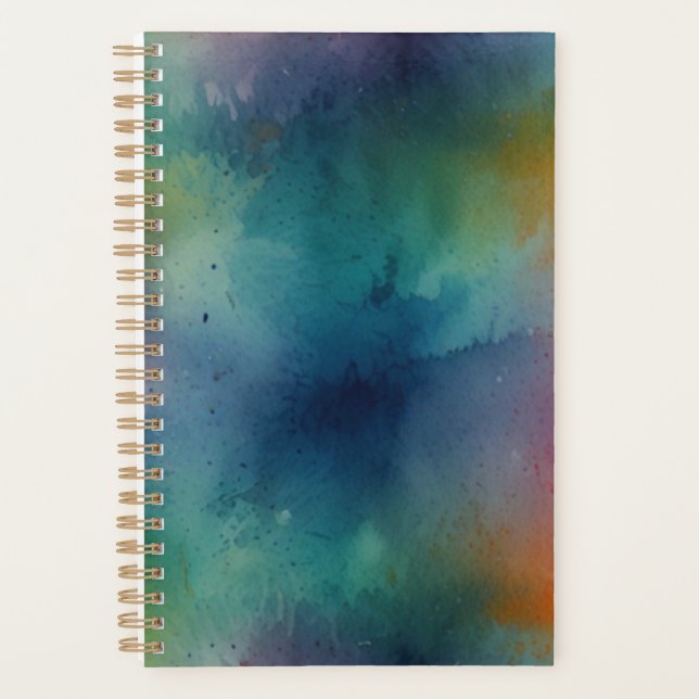 Bold Tropical Botanical Monogram Planner (Front)