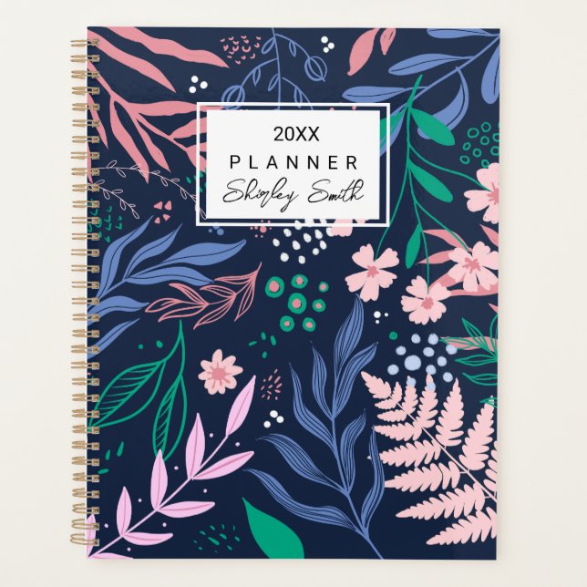 Bold Tropical Botanical Planner Stylish & Vibrant (Front)