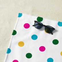 Bold Tropical Polka Dot Pattern Colourful Summer