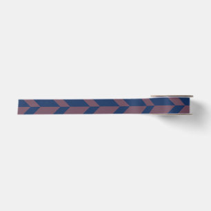 Bold Two Tone Arrow Chevron Stripe Dark Blue Pink Satin Ribbon