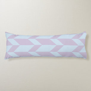 Bold Two Tone Arrow Chevron Stripe Powder Pastel Body Cushion