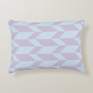 Bold Two Tone Arrow Chevron Stripe Powder Pastel Decorative Cushion