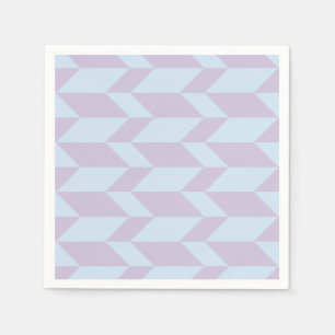 Bold Two Tone Arrow Chevron Stripe Powder Pastel Napkin