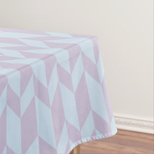 Bold Two Tone Arrow Chevron Stripe Powder Pastel Tablecloth