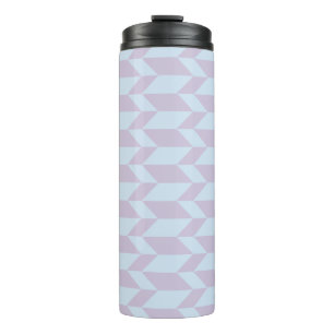 Bold Two Tone Arrow Chevron Stripe Powder Pastel Thermal Tumbler