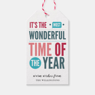 Bold Type Christmas Quote Holiday Gift Tags