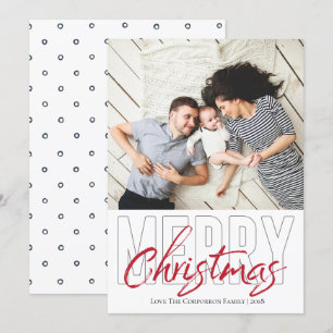 Bold Type Modern Merry Christmas Card