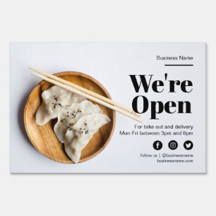 Bold Type Restaurant Business Indoor Outdoor Open Garden Sign