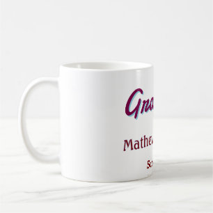 Bold type simple mauve classy modern graduation pi coffee mug