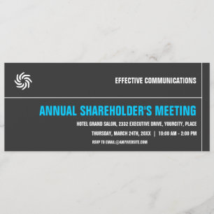 Bold Typographic Corporate Event Invitation